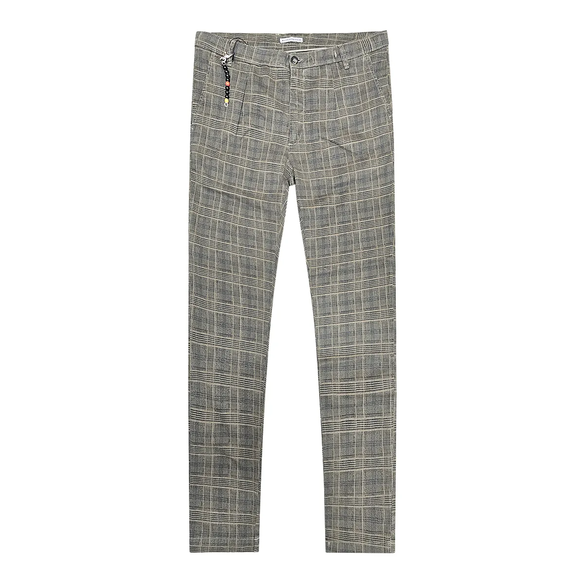 Kompressor Skinny Pleated Chino Fango Ch