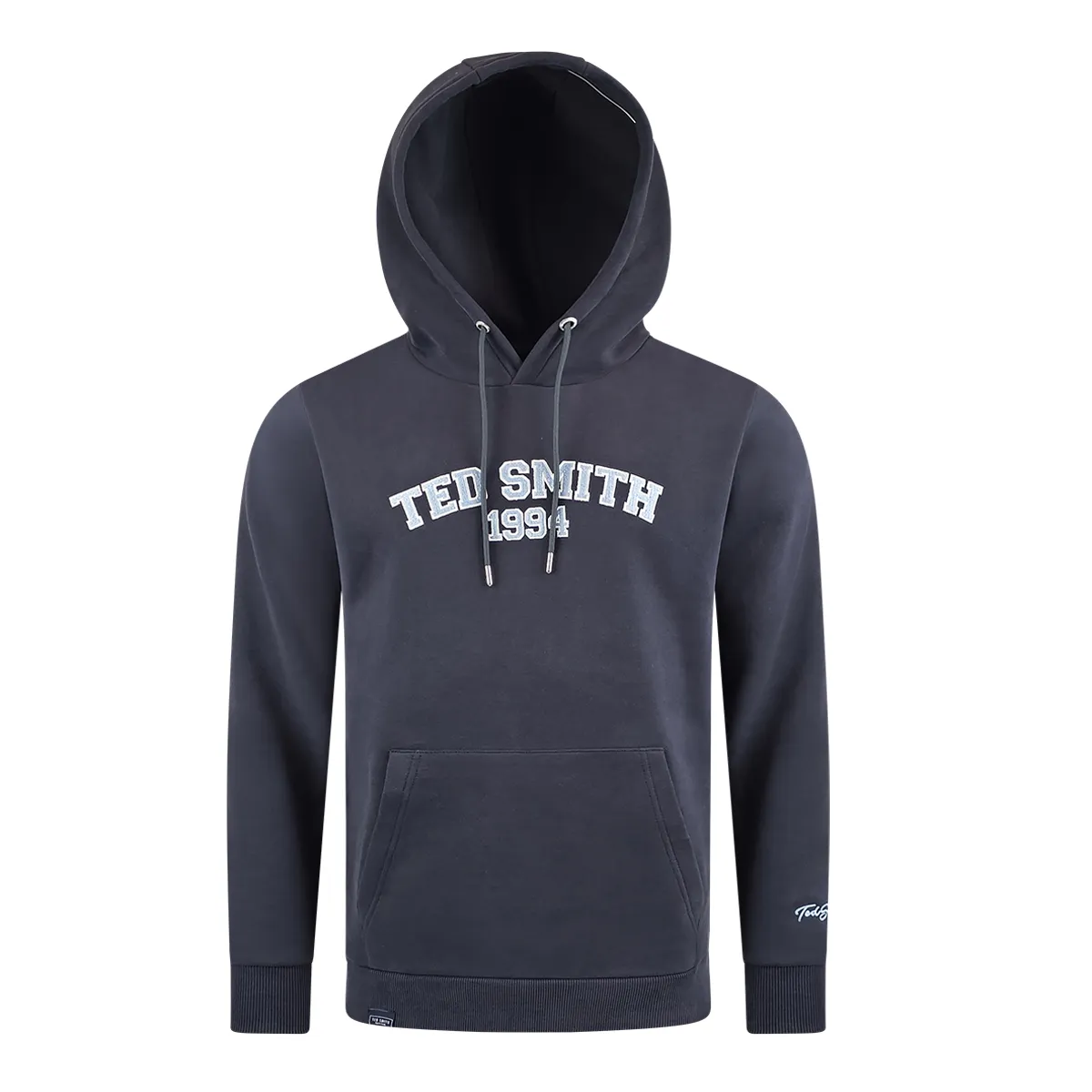 Ted Smith Waxy Collegiate Hoody Ebony