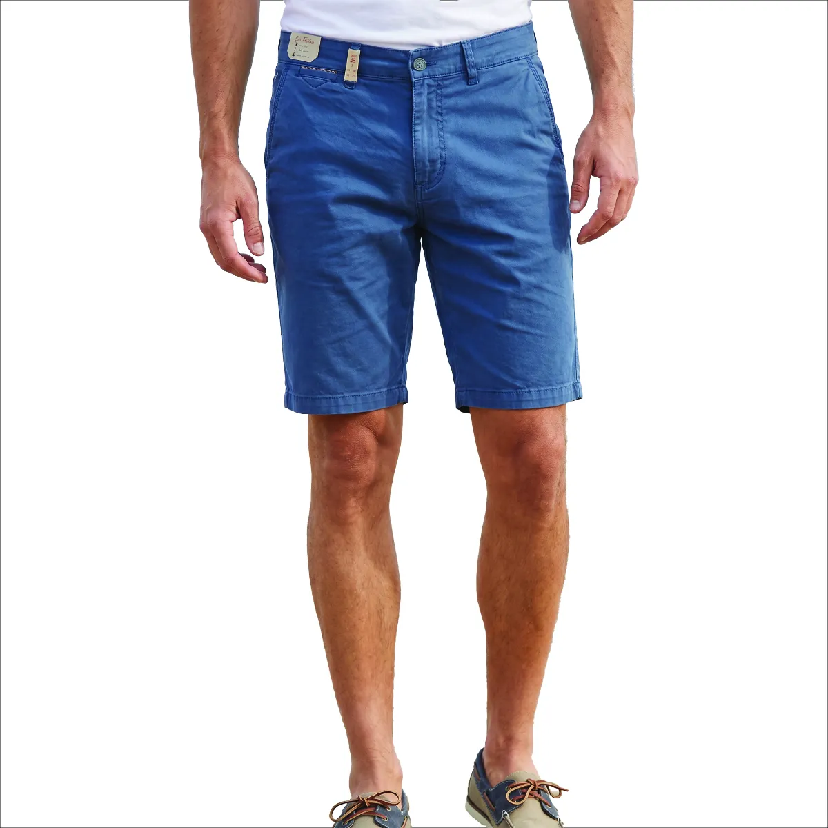 Sea Barriers Darts Tapered Fit Chino Shorts Blue