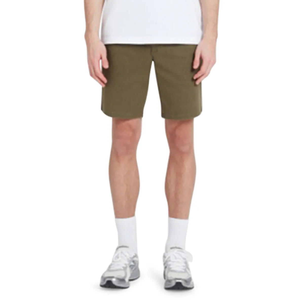 Farah Hawk Twill Chino Short Olive Green