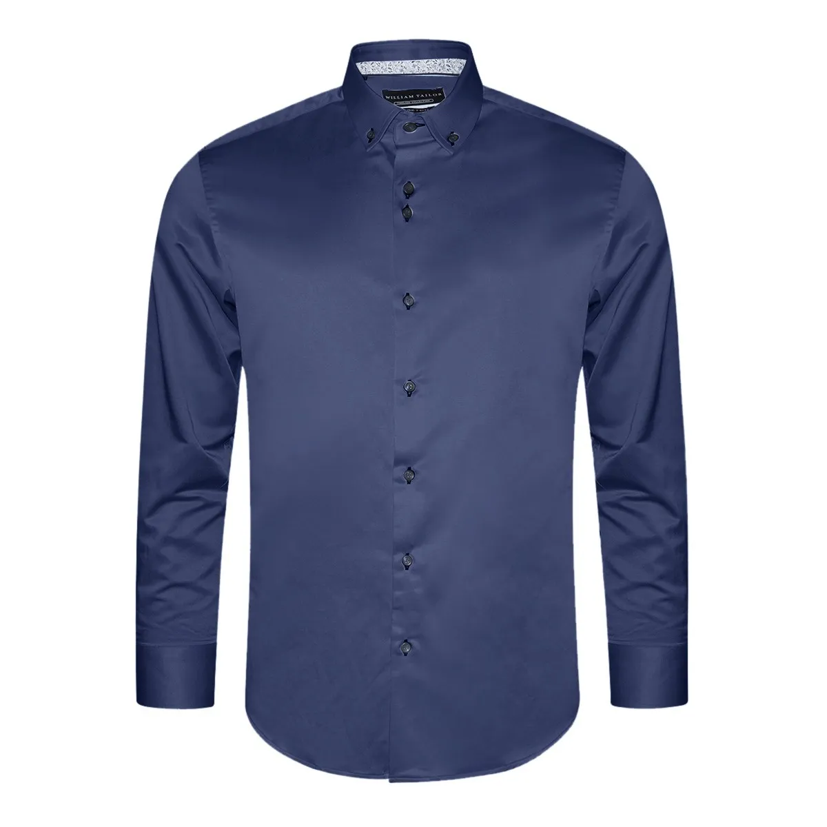 William Tailor Grattan Stretch Shirt Nav