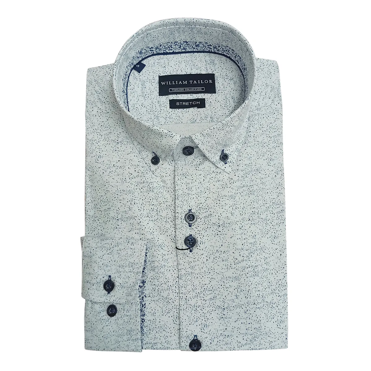 William Tailor Harry Printed Shirt Blue