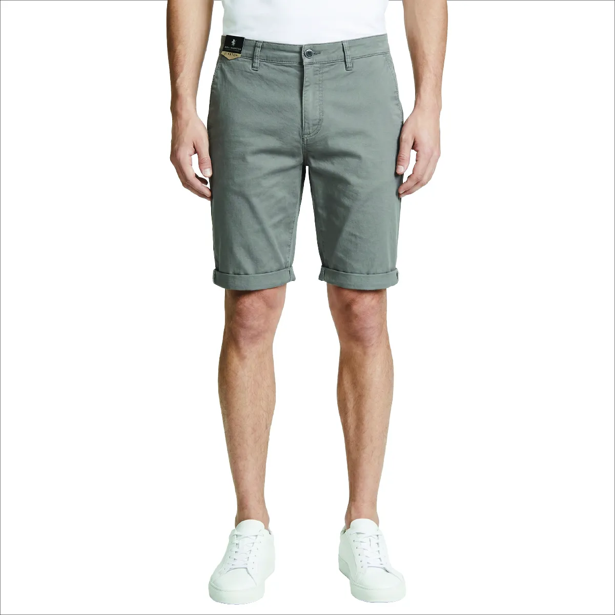 Sea Barriers Marron Tapered Fit Chino Shorts Grey