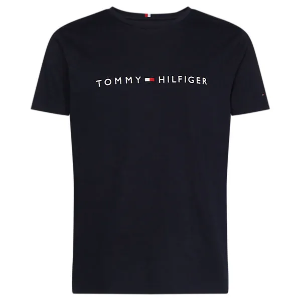 Tommy hilfiger logo t shirt deals navy