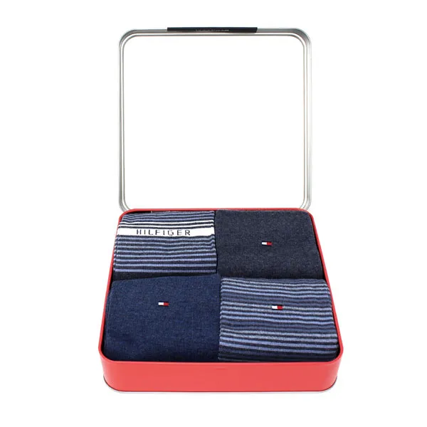Tommy Hilfiger 4Pack Sock Gift Box  Blue