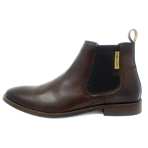 Base London Sikes Leather Boots Brown