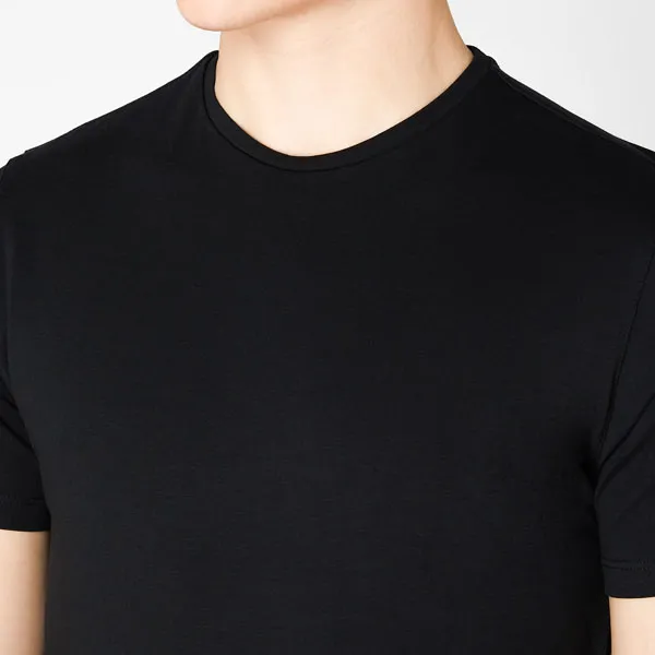 Remus Uomo Plain T-Shirt In Black