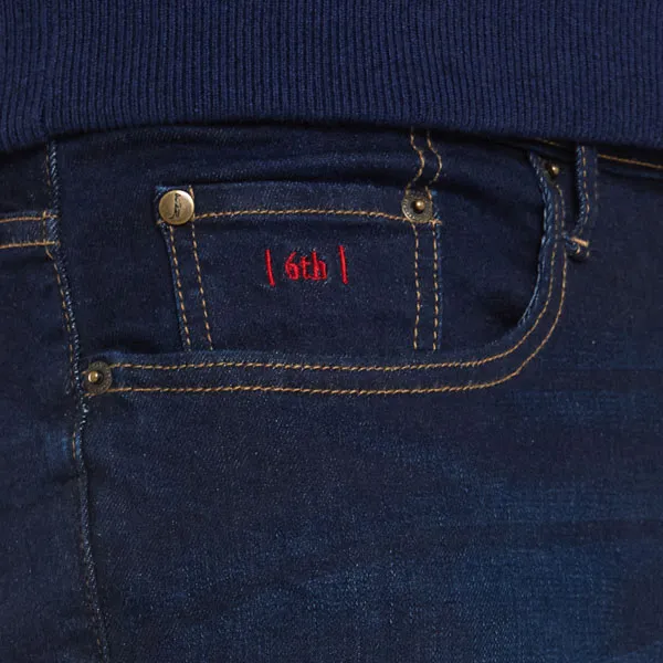 6th Sense Nevada Straight Fit Jean In Stone Wash