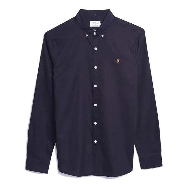 Farah Brewer LS BD Shirt Navy