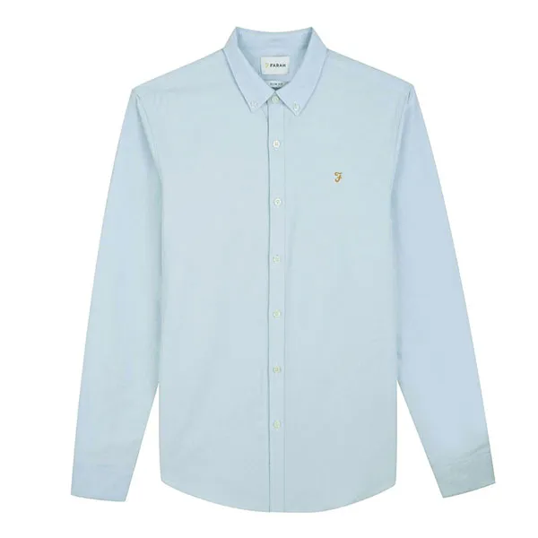 Farah Brewer LS Shirt Sky Blue