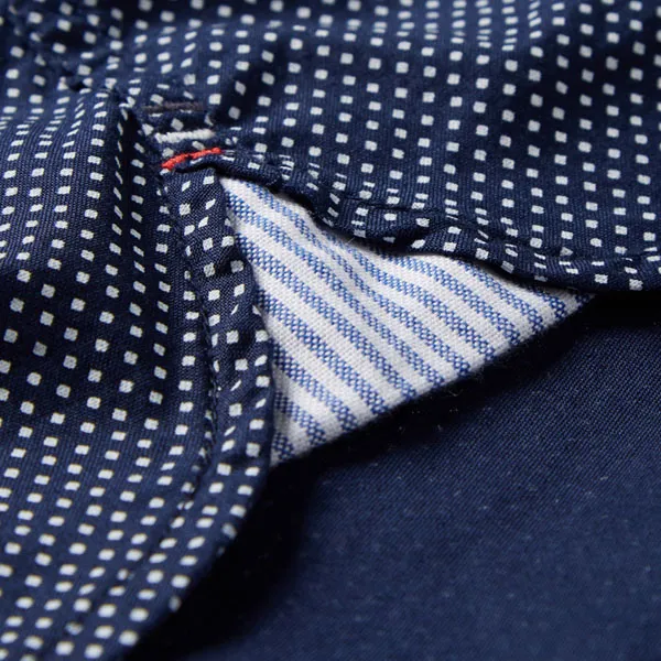 Tommy Hilfiger Mini Geo Print Shirt In Carbon Navy