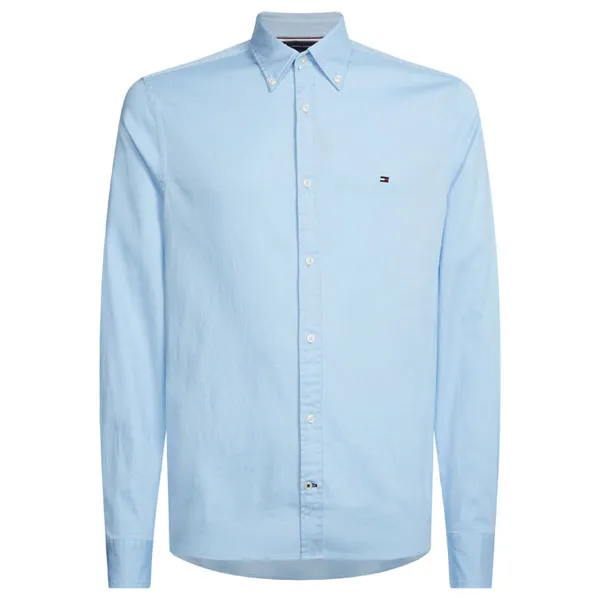 Tommy Hilfiger Dobby Slim Shirt In Calm