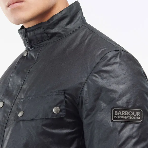Barbour Tourer Duke Wax Jacket Navy