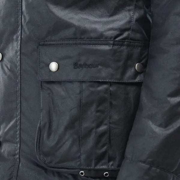 Barbour Tourer Duke Wax Jacket Navy