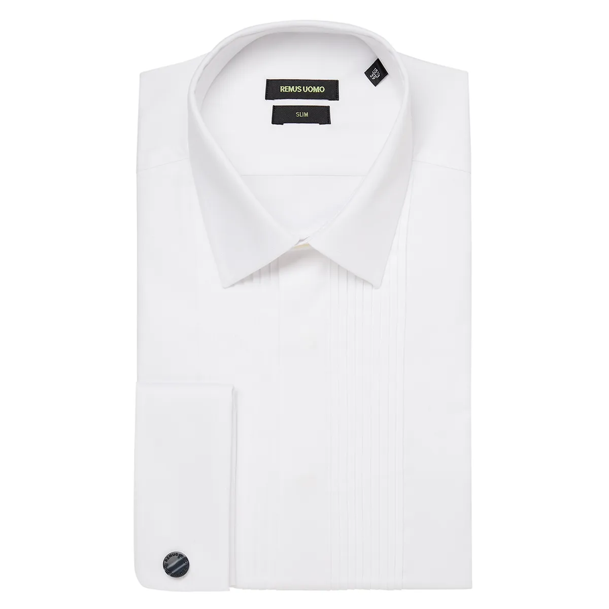 Remus Uomo Ashton Pleated Shirt White