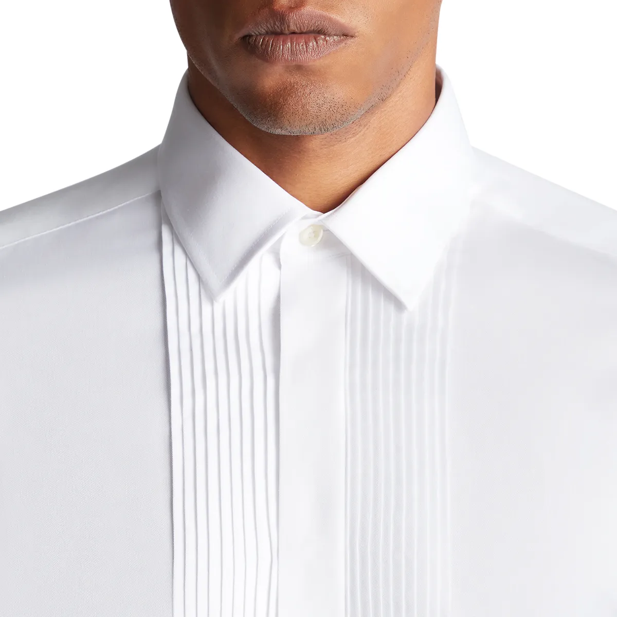 Remus Uomo Ashton Pleated Shirt White