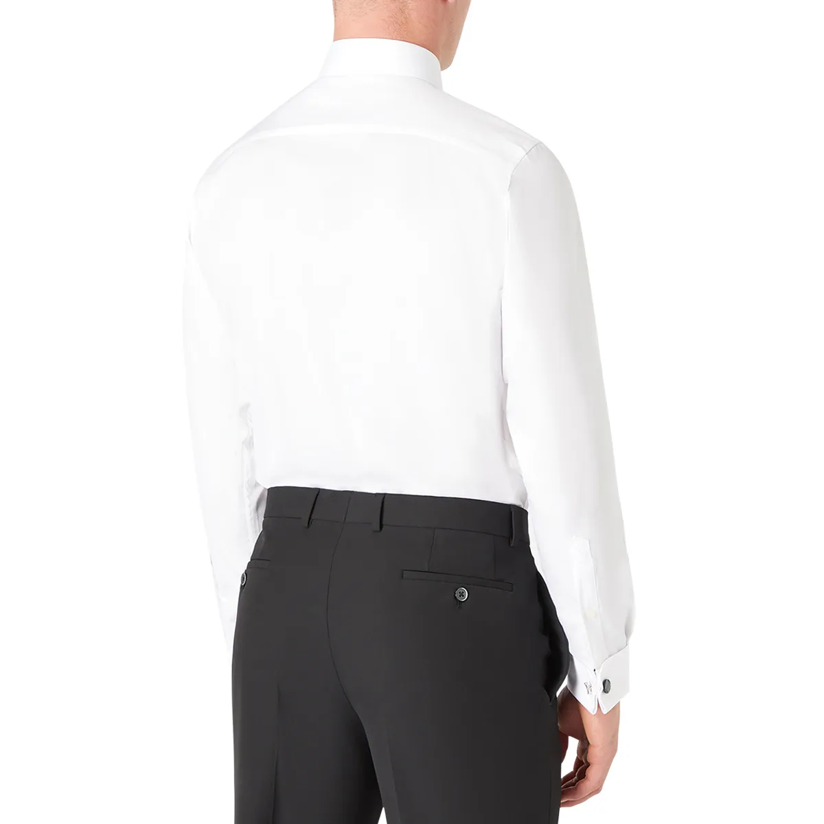 Remus Uomo Parker Pleated Shirt White
