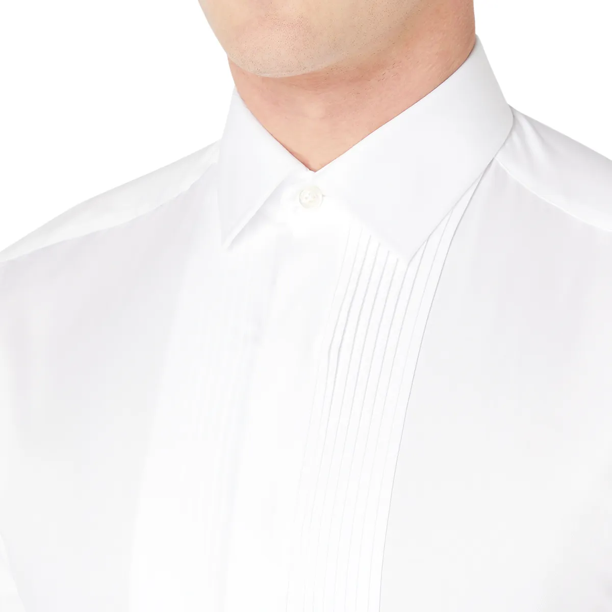 Remus Uomo Parker Pleated Shirt White