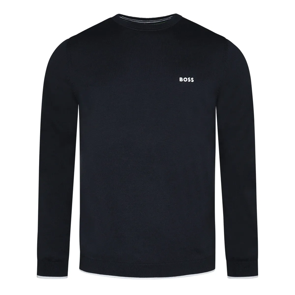 Boss Rallo Logo Sweater Dark Blue
