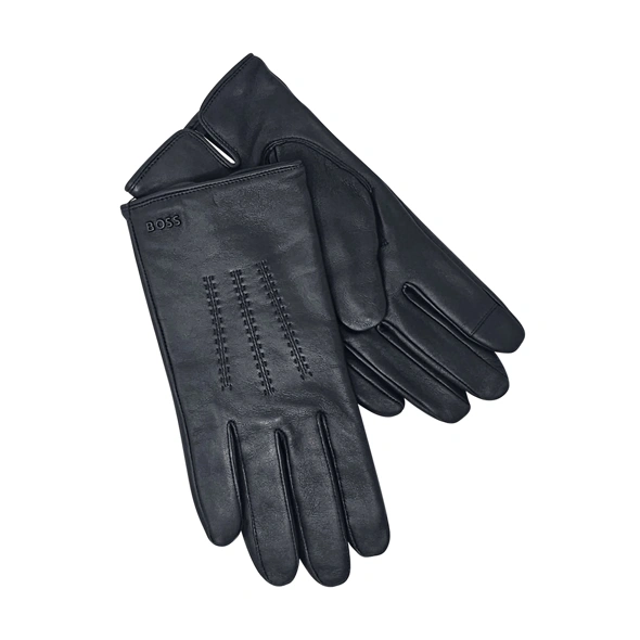Boss Hainz ME Leather Gloves Black - Ejmenswear Store