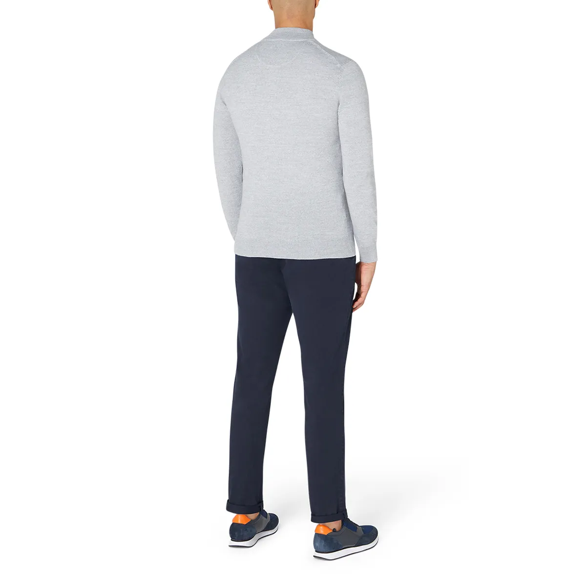 Remus Uomo LS HZ Sweater Light Grey