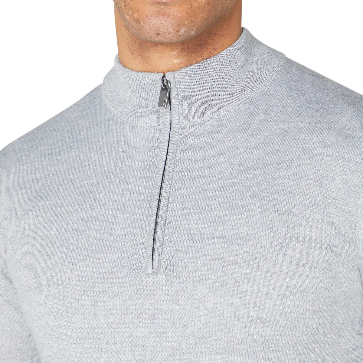 Remus Uomo LS HZ Sweater Light Grey