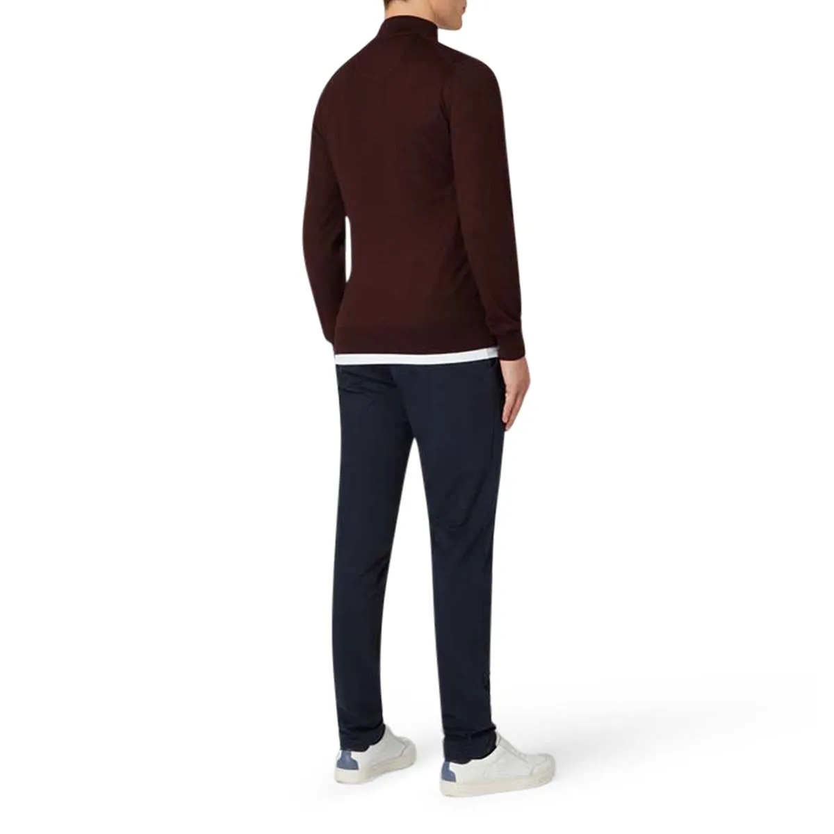 Remus Uomo LS HZ Sweater Wine