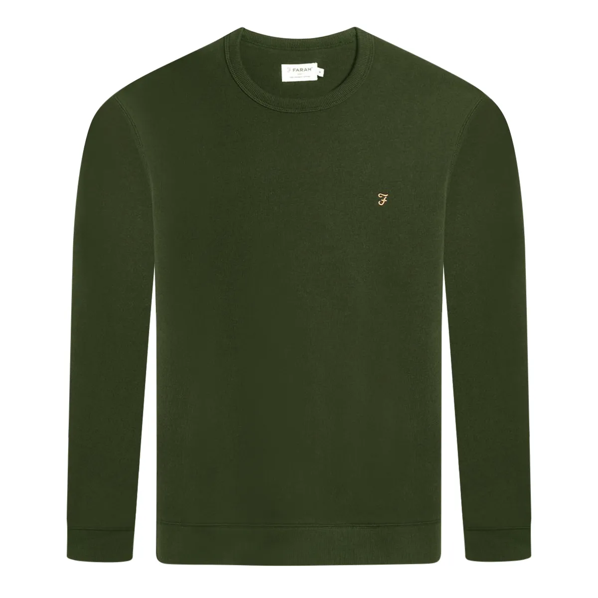 Farah Tim New Crew Sweater Evergreen