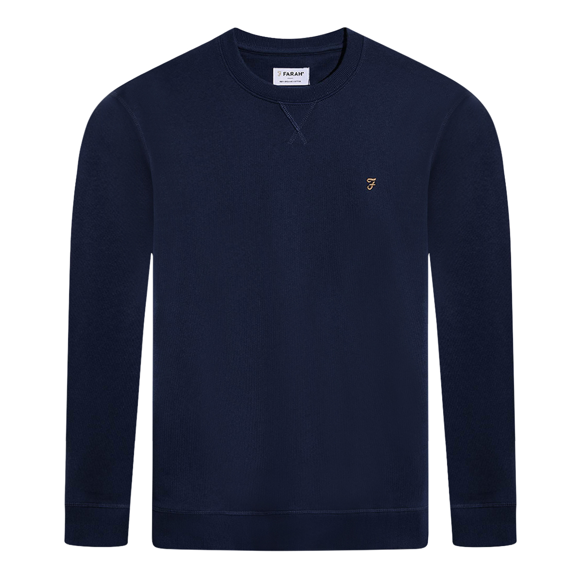 Farah Tim New Crew Sweater True Navy Ejmenswear Store