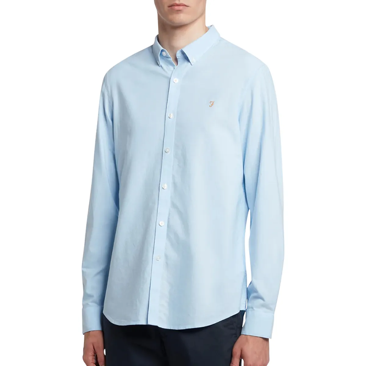 Farah Brewer LS Shirt Sky Blue
