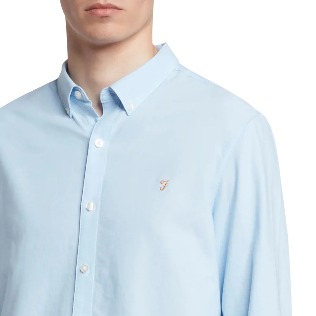 Farah Brewer LS Shirt Sky Blue