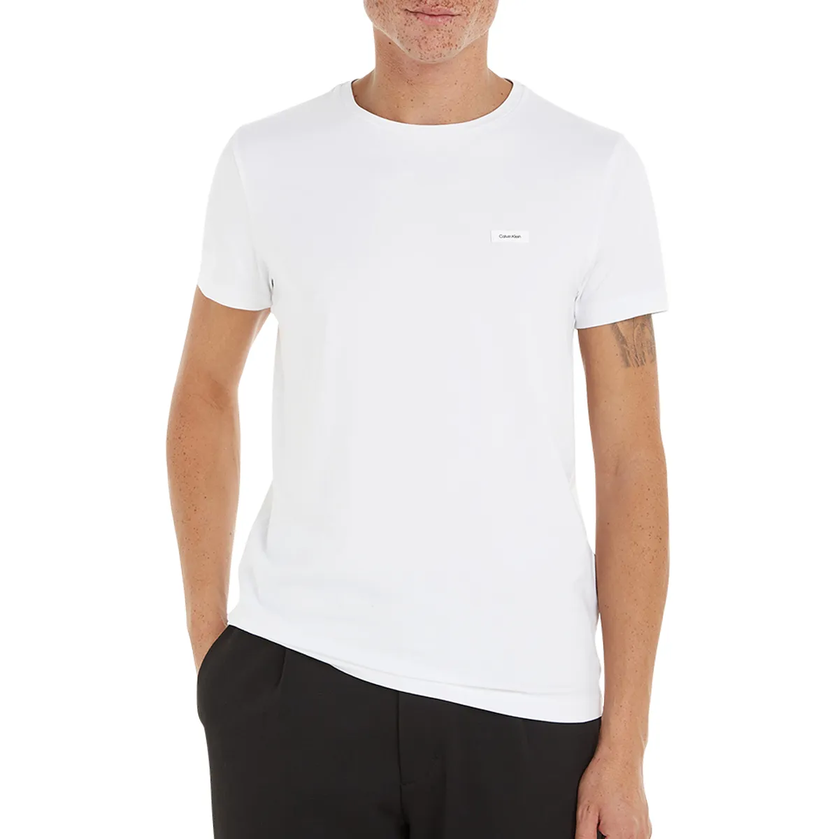 Calvin Klein Slim Stretch T-Shirt White