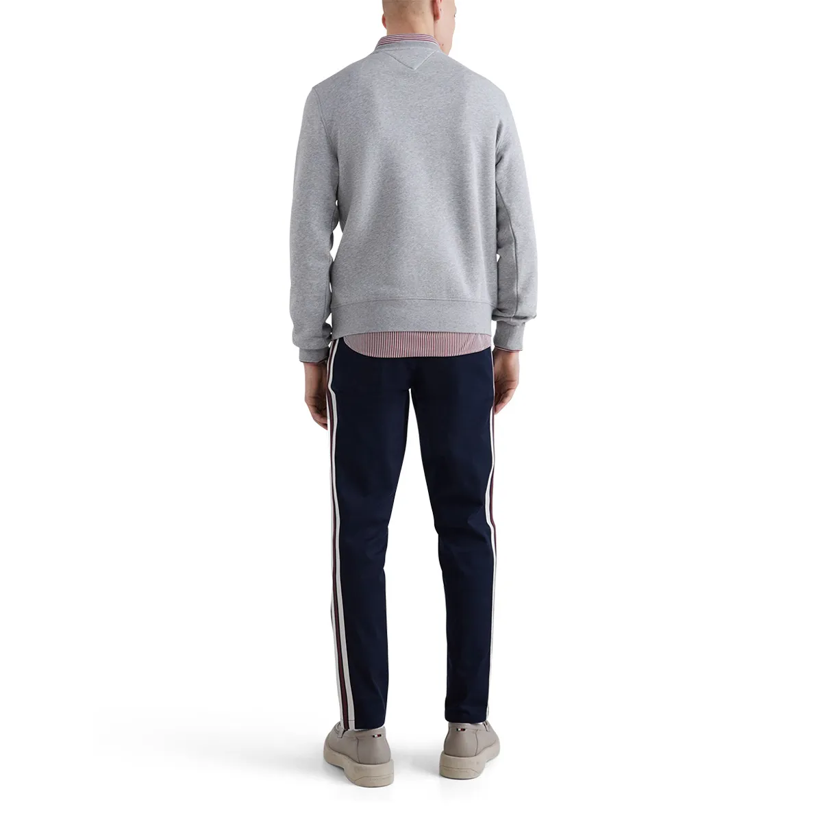 Tommy Hilfiger Logo Sweater Light Grey