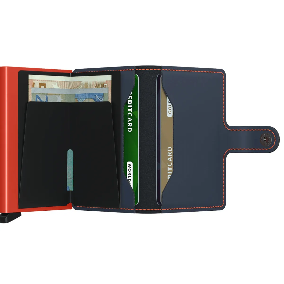 Secrid Miniwallet Night Blue Orange