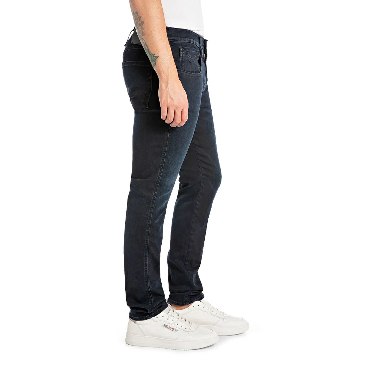 Replay Anbass Hyperflex Slim Jeans Dark Blue