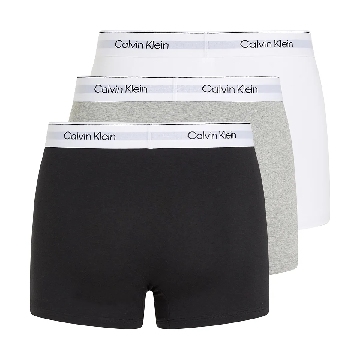 Calvin Klein Trunks 3 Pack in Multicolor Black/ Grey/ White
