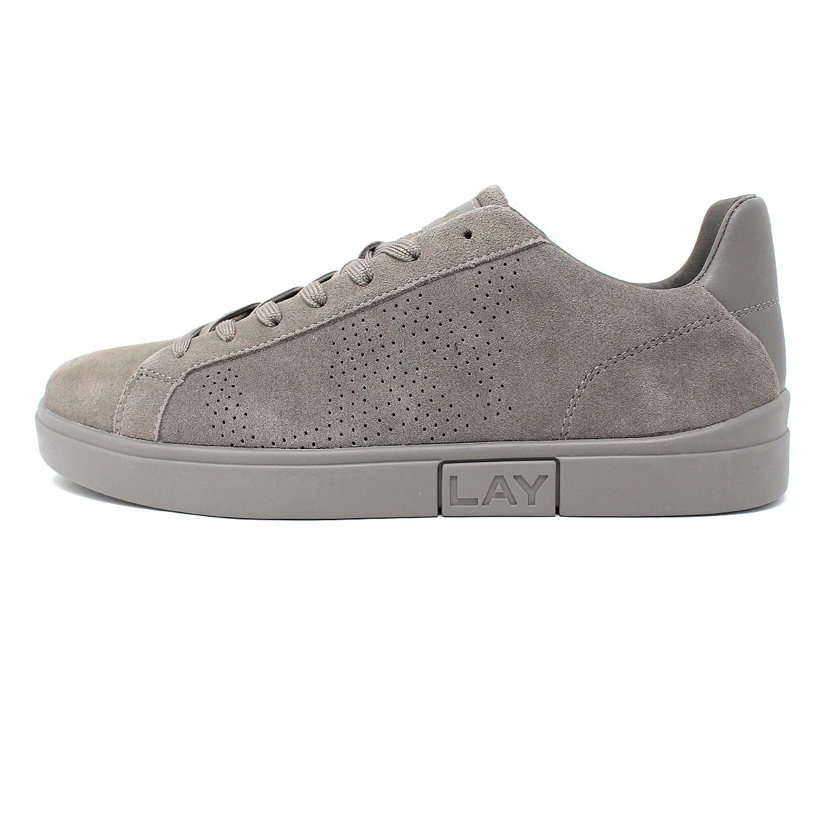 Replay Suede Lace Up Trainers Grey