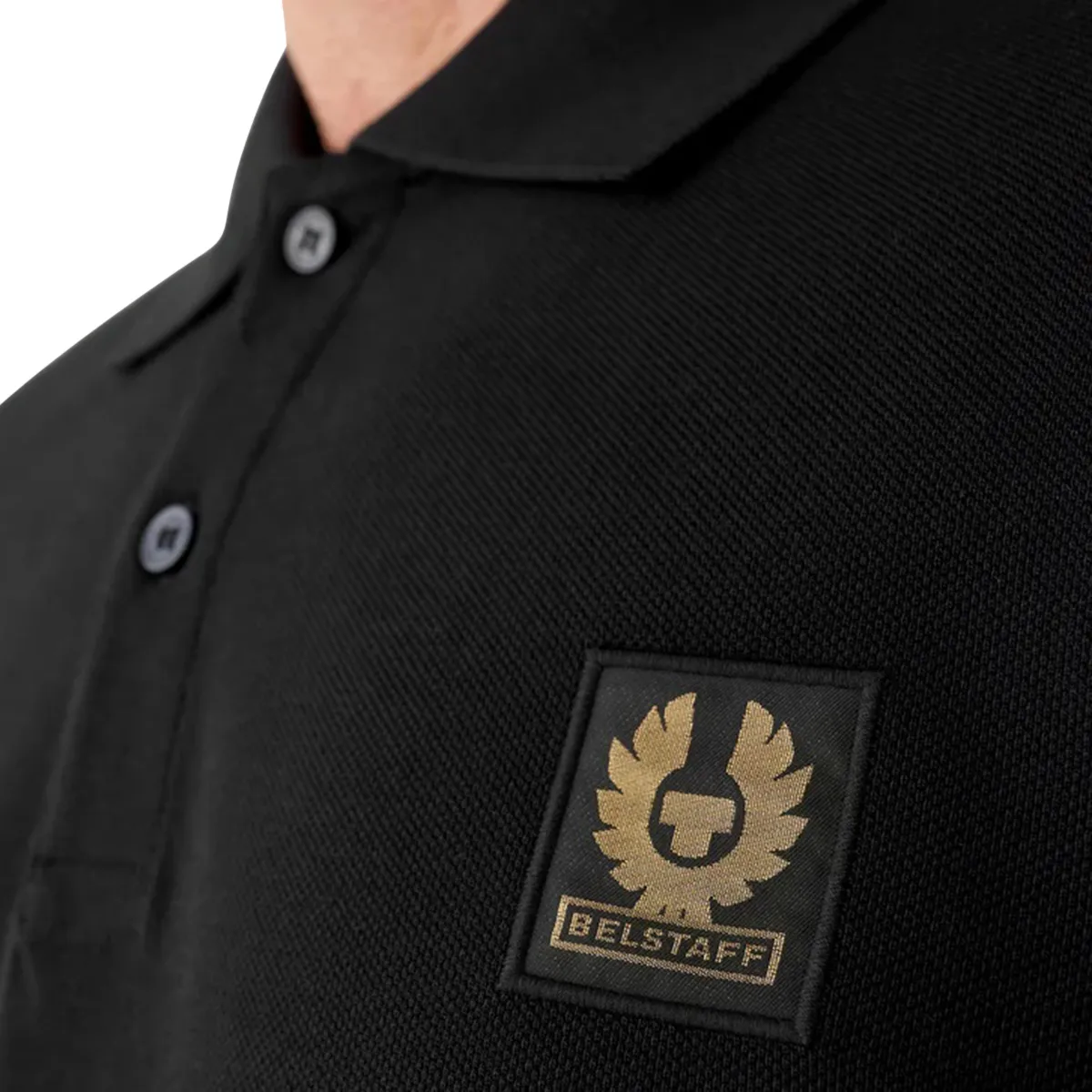 Belstaff Long Sleeve Polo Black