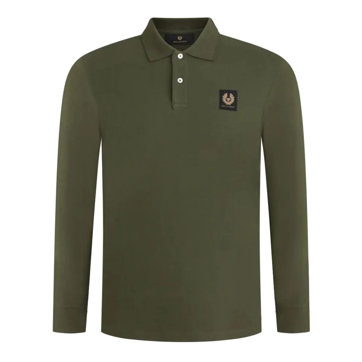 Belstaff Long Sleeve Polo Green