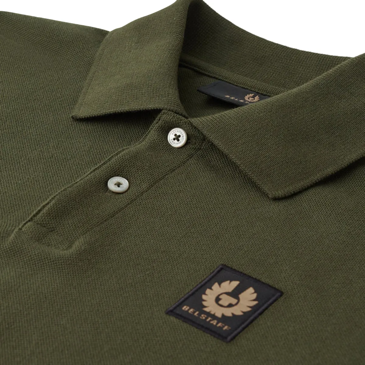 Belstaff Long Sleeve Polo Green