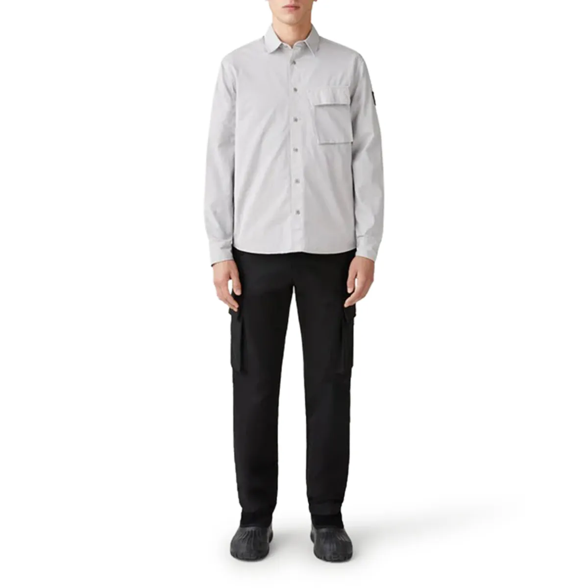 Belstaff Scale Shirt Chrome Grey