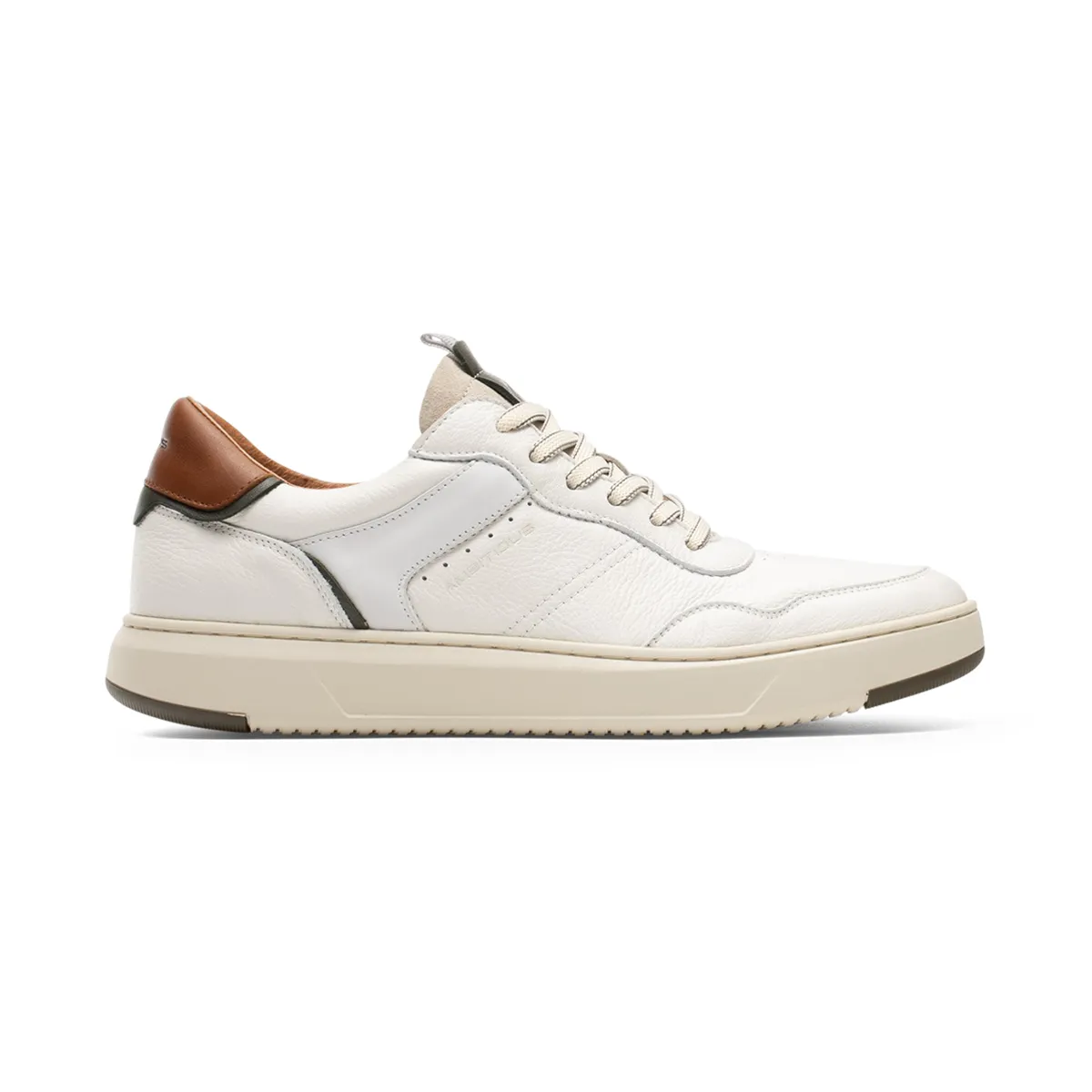 Ambitious Leather Trainer White