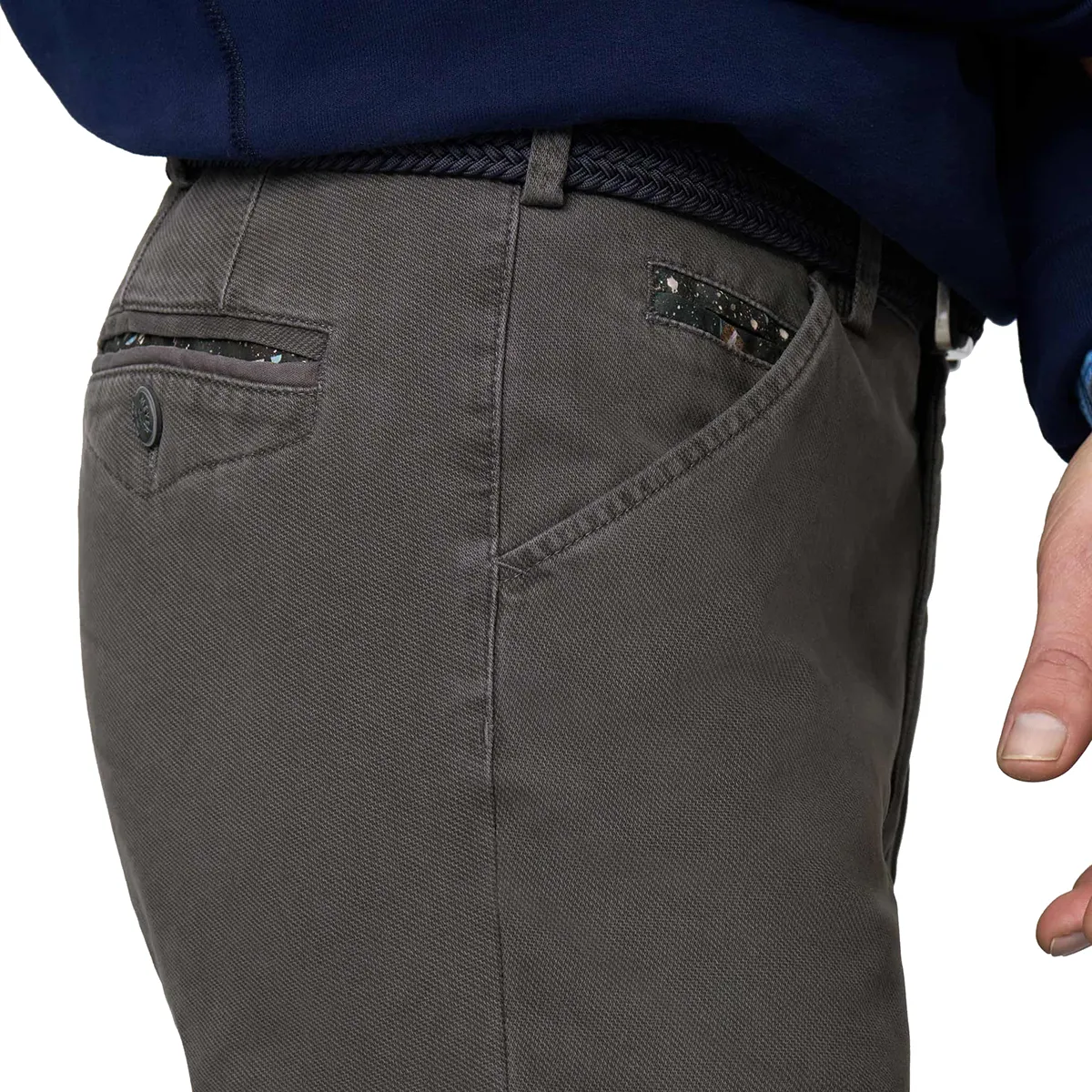 Meyer Chicago Perfect Fit Chino Mid Grey