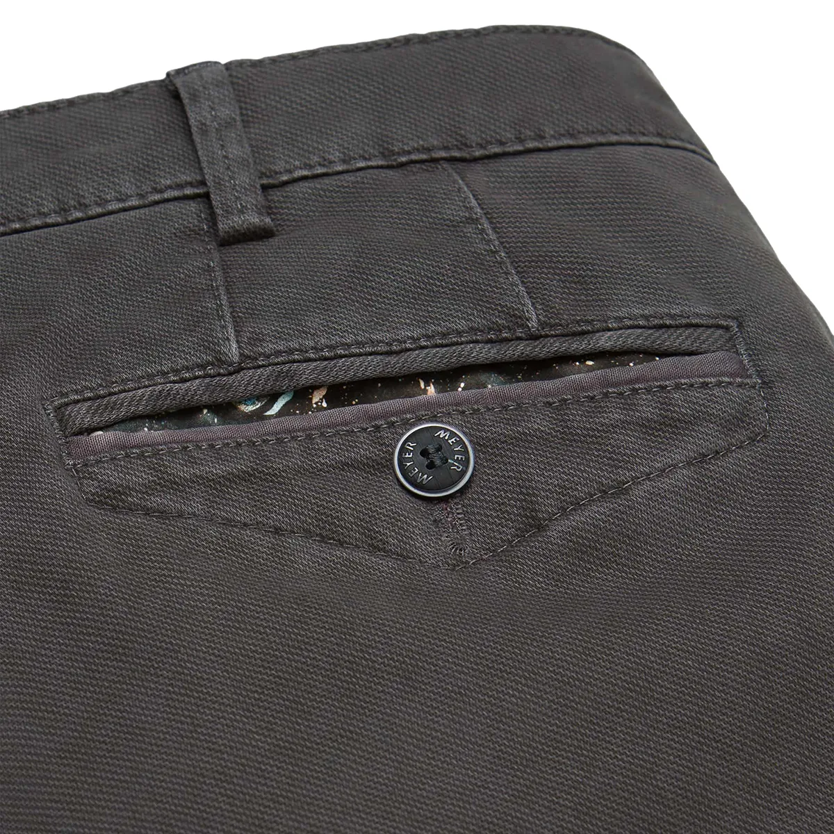 Meyer Chicago Perfect Fit Chino Mid Grey