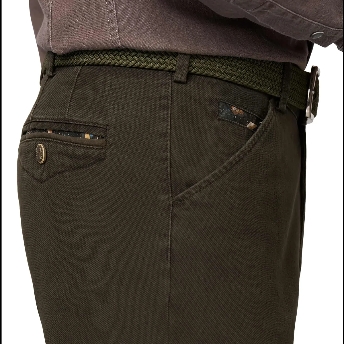 Meyer Chicago Perfect Fit Chino Laurel Green