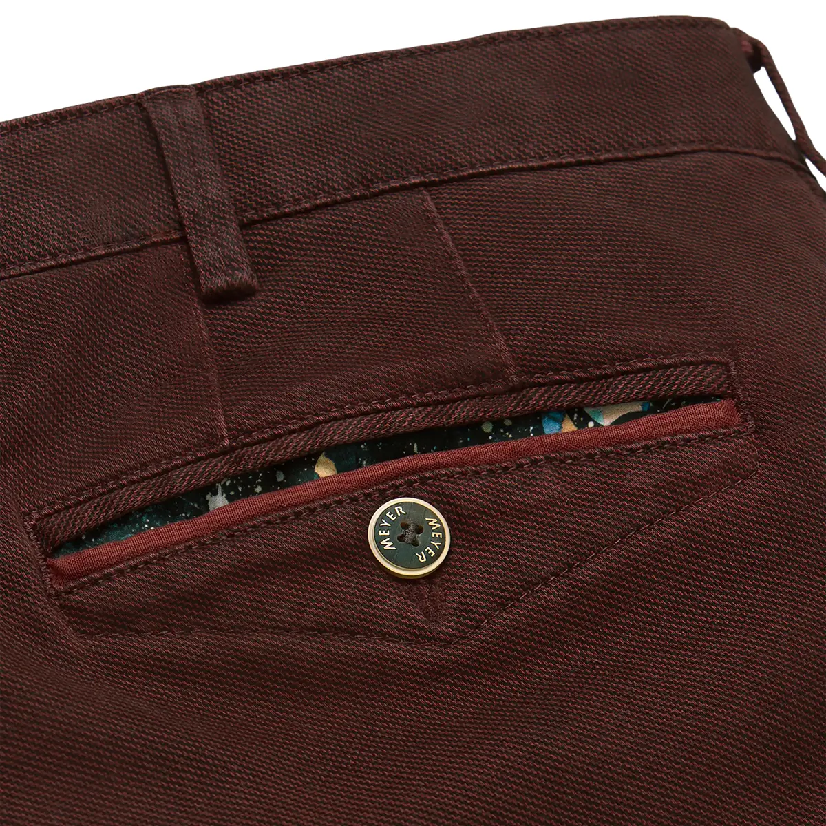 Meyer Chicago Perfect Fit Chino Burgundy