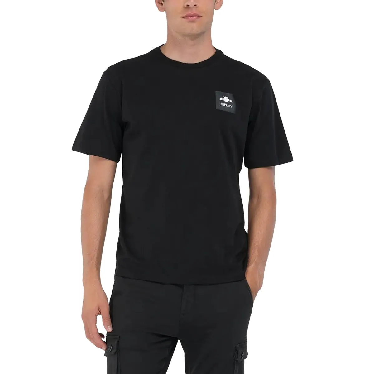 Replay Graphic Print T-Shirt Black