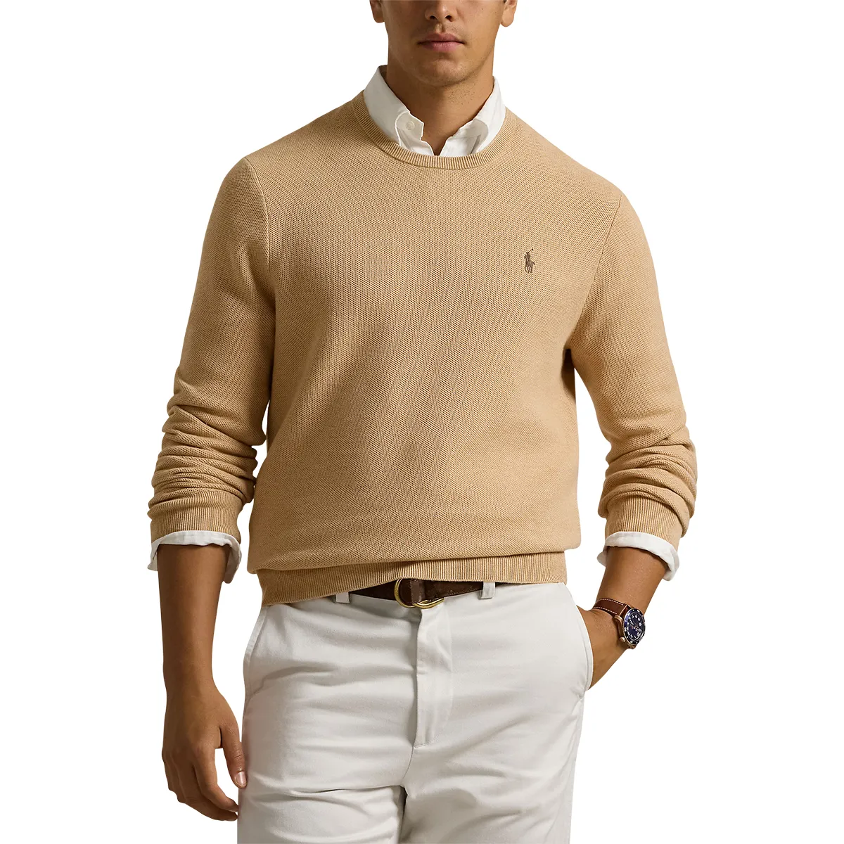 Ralph Lauren LS Pullover Sweater Camel