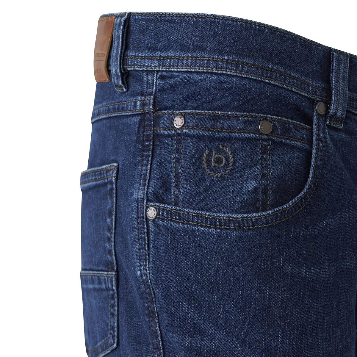 Bugatti Reg Authentic Denim Jean Mid Blue