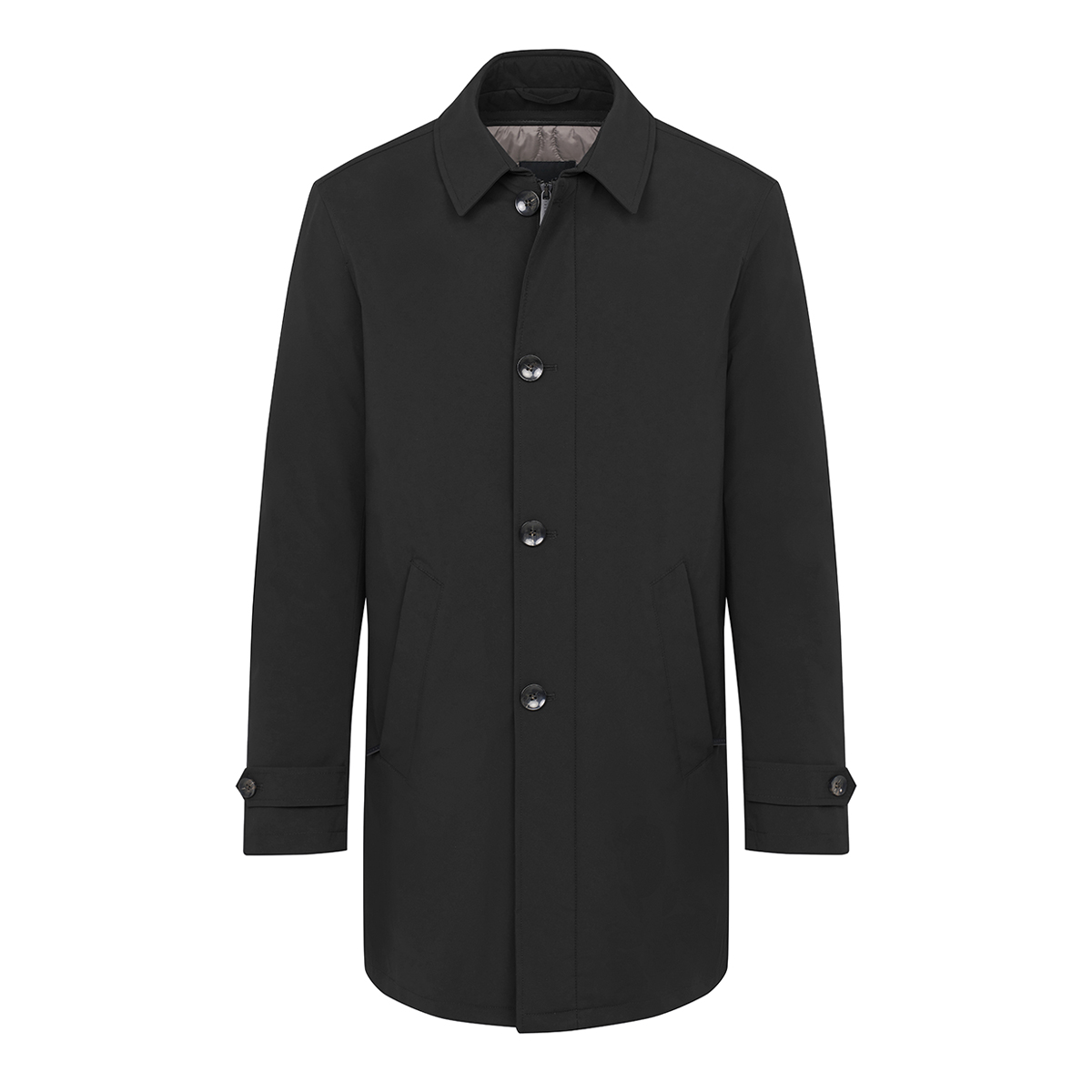 Bugatti Medium Length Jacket Black Ejmenswear Store